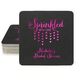 Sprinkled with Love Square Coasters Image 2 of 3
